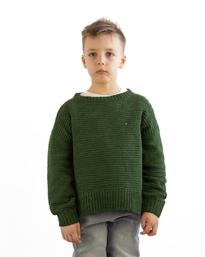 Tommy Hilfiger pulover- tamnozelen - Šaramondo