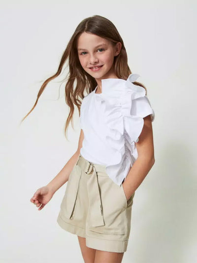 TWINSET MILANO - Ekskluzivni, rastezljivi pamučni Shirt I 100%
