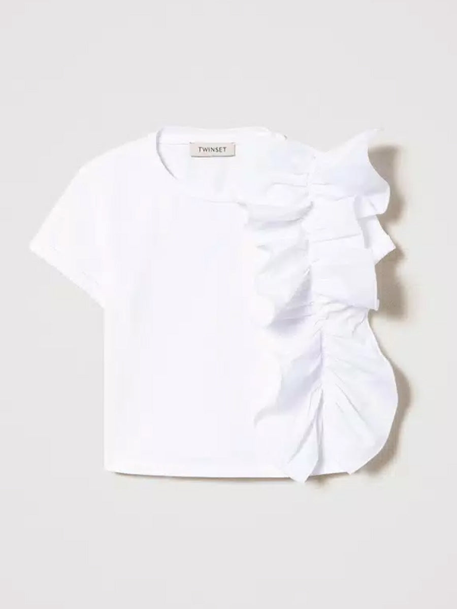 TWINSET MILANO - Ekskluzivni, rastezljivi pamučni Shirt I 100%