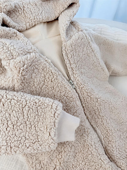 VAUVA Fleece-Overall – Hellbraun und Dunkelbraun (68-98)