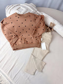 Vauva Točkasti Set Od Organskog Pamuka - Sweatshirt i Tajice (Veličine 80-104) - Šaramondo