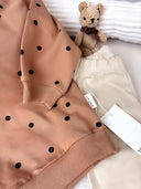 Vauva Točkasti Set Od Organskog Pamuka - Sweatshirt i Tajice (Veličine 80-104) - Šaramondo