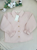 VAUVA Mädchen-Set aus Bio-Baumwolle – Beige und Rosa