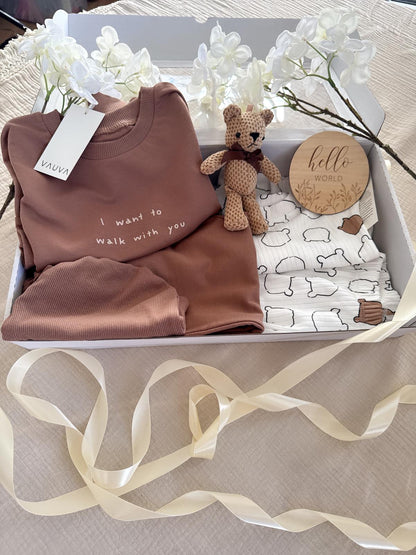 Vauva Gift Package "Teddy Bear" - Organic Cotton and Warmth for the Little Ones