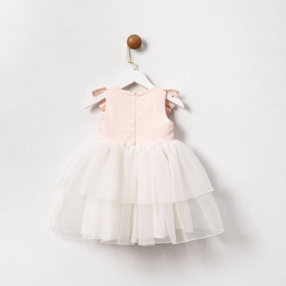Cumino Grace – festliches Pastellkleid mit Rüschen