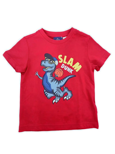 Chicco Kinder T-Shirt "Slam Dunk Dino" – 100% Baumwolle