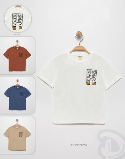 Baumwoll-T-Shirt „Hang Loose“ für Kinder – Größen 116–134