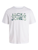 Jack & Jones Junior Bio-T-Shirt mit Pigmentprint (weiß)