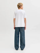Jack & Jones Junior Bio-T-Shirt mit Pigmentprint (weiß)