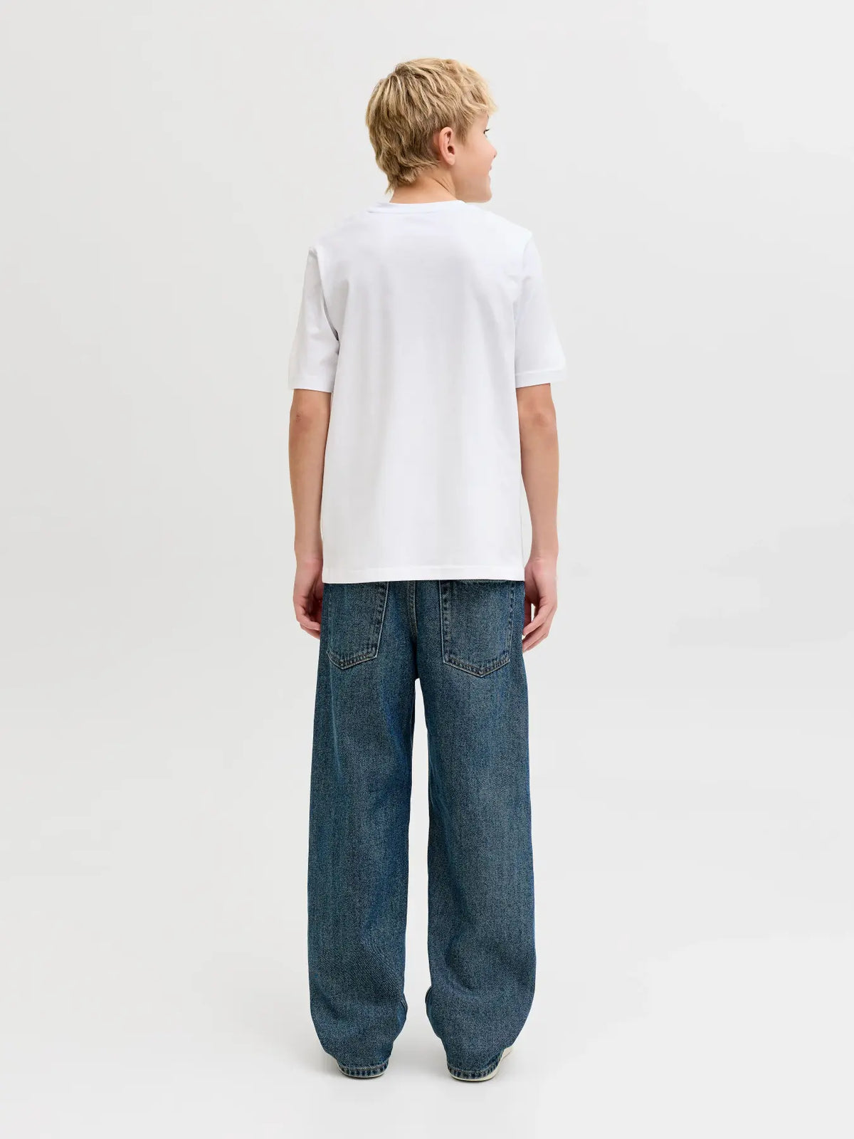 Jack & Jones Junior organska T-shirt majica s pigment printom (bijela)