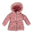 Winter jacket for girls with fur hood