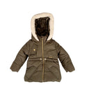 Winter jacket for girls with fur hood