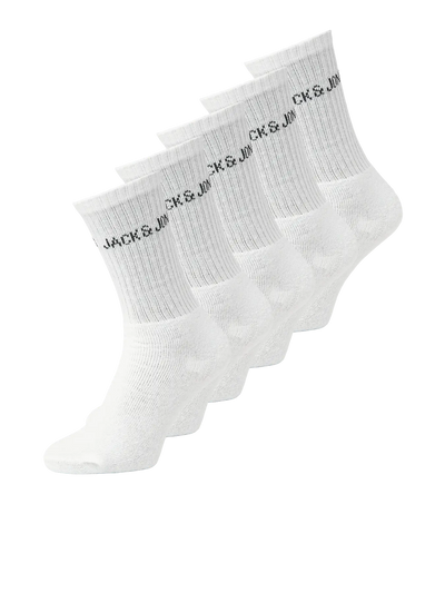 Jack & Jones Junior – Sportsocken aus recycelter Baumwolle (5er-Pack)