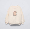 La’ciel Paris dječja sweatshirt majica „Brioche au caramel” – krem