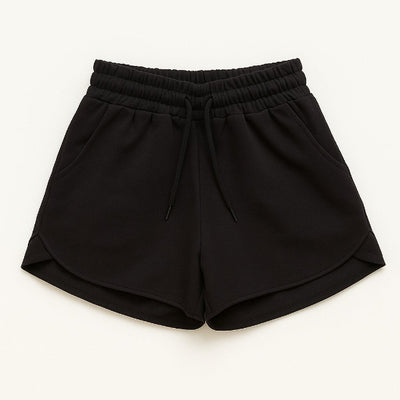 Kindershorts mit Lasche – (4-8 Jahre) – Zartrosa &amp; Schwarz