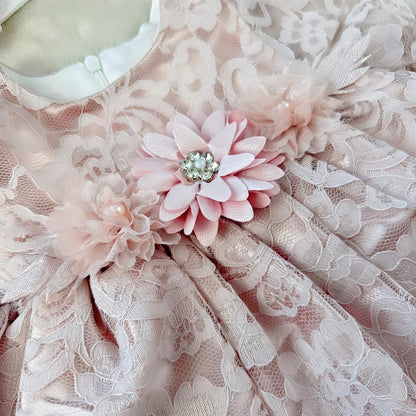 Festive baby set - soft pink