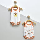 Set mit 2 ärmellosen Bodys (100 % Baumwolle)