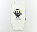 Ärmelloser Body „Monster“ – 100 % Baumwolle (Größen 56–80)
