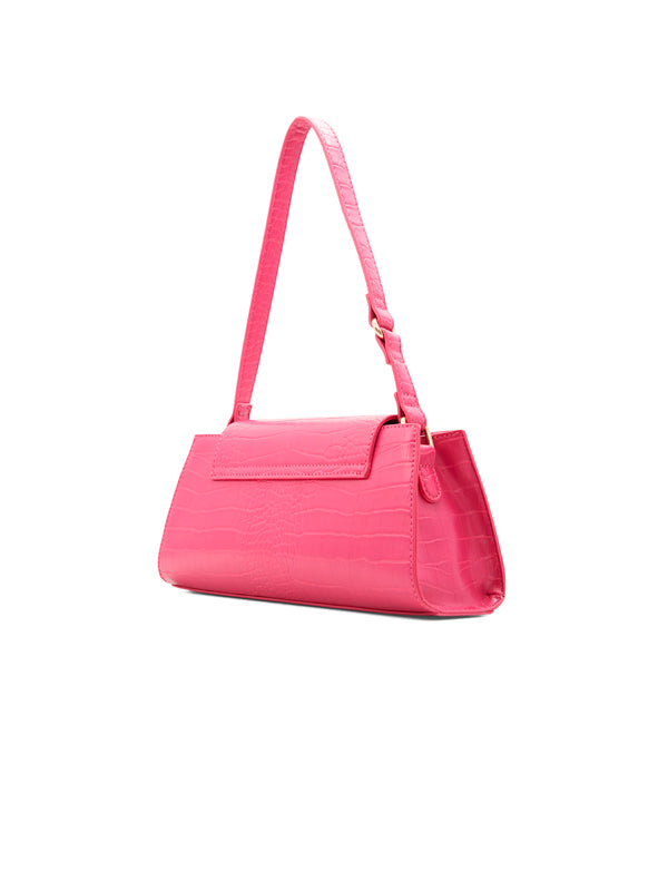 Call It Spring torbica s efektom krokodilske kože – pink