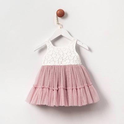 Cumino Kirschkleid für Mädchen 9-12-18-24 Monate