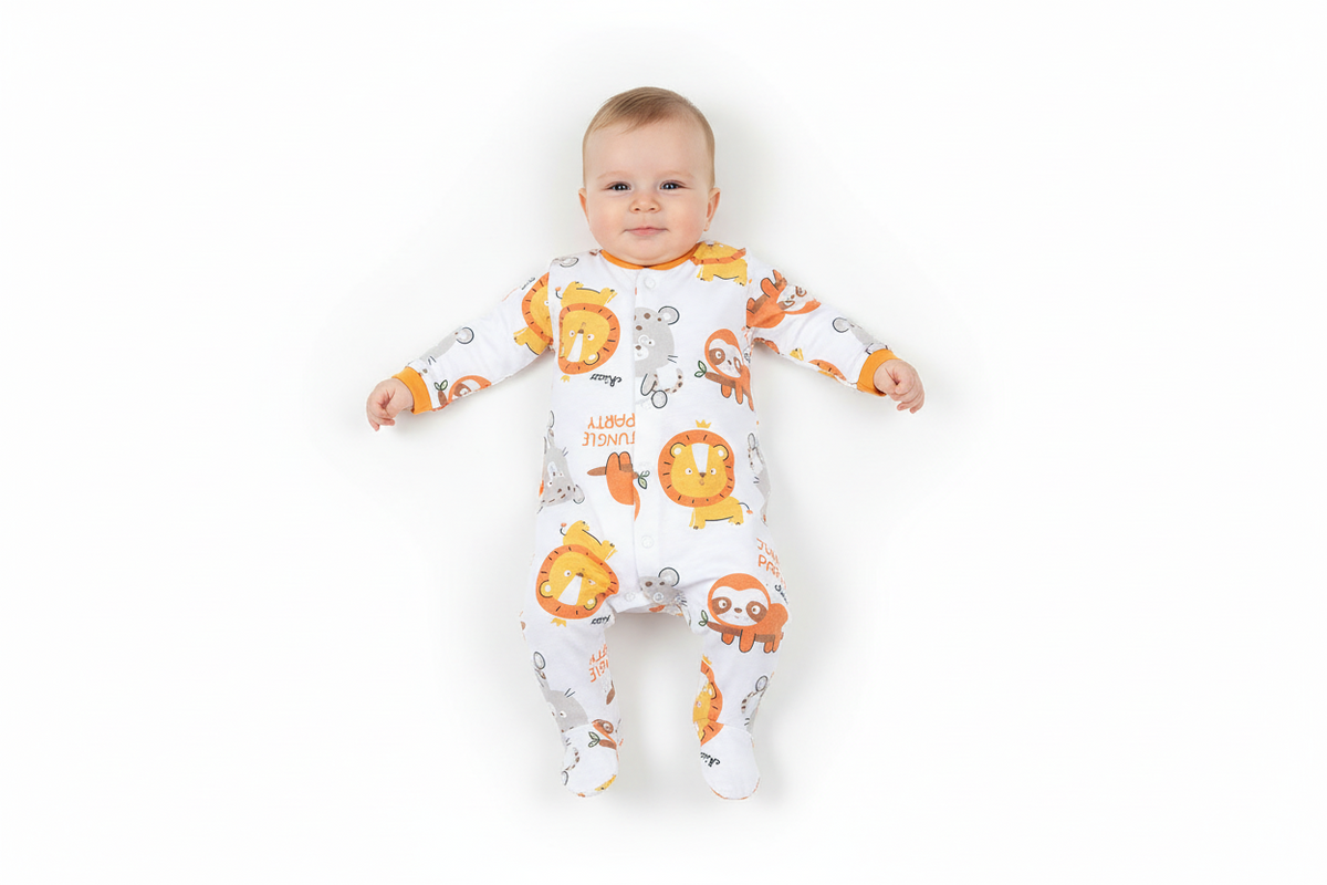 Chicco bodi "Jungle Party" s nogavicama - FSC® i OEKO-TEX®