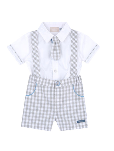 CHICCO SET 2-TLG. – HEMD + KURZE HOSE MIT TRÄGERN