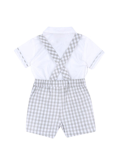 CHICCO SET 2-TLG. – HEMD + KURZE HOSE MIT TRÄGERN