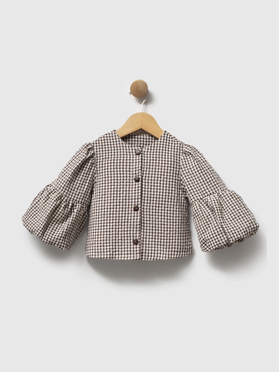Cumino Dječji 3-Dijelni Komplet - Karirani Shirt, Fluffy Prsluk & Crne Kratke Hlače