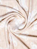 Cumino Strickdecke mit Bärenmotiv 85 x 95 cm