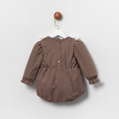 Eleganter Body mit Spitze und Schleife für Mädchen – Cumino (100% Baumwolle)