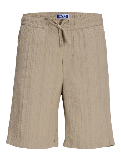 Jack & Jones Junior Jogging-Shorts aus Seersucker-Stoff