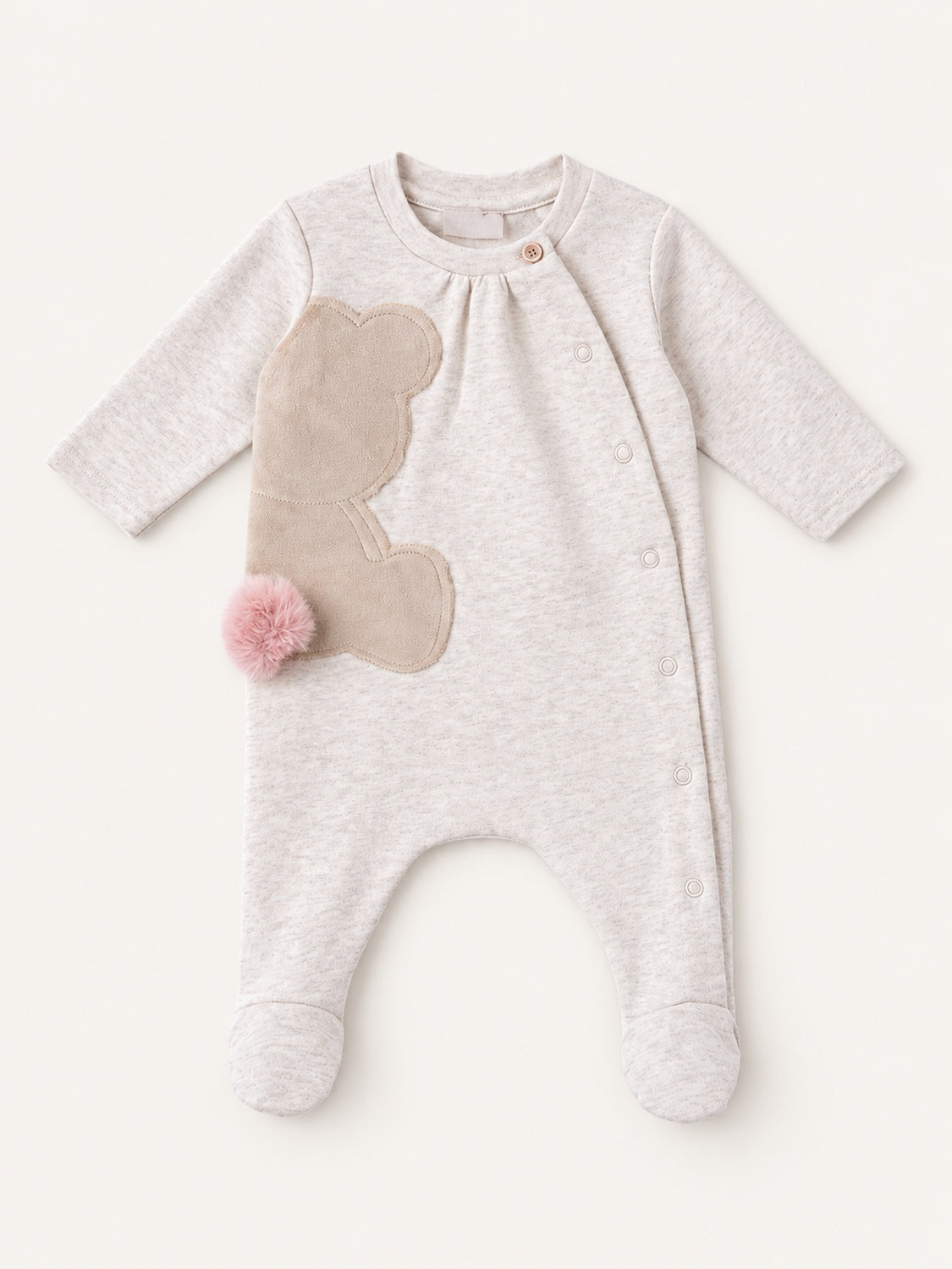 Chicco baby jumpsuit with a bunny and front fastening