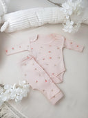 Romantic set for baby girls – 100% cotton