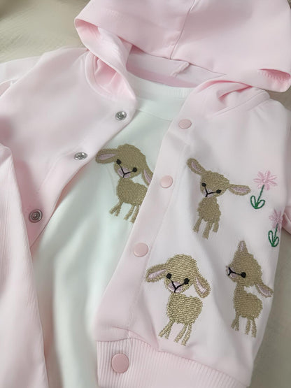 Baby set with deer motif