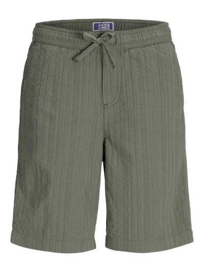 Jack & Jones Junior Jogging-Shorts aus Seersucker-Stoff