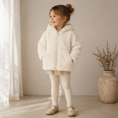 Vauva - Fleecemantel für Kinder mit Kapuze