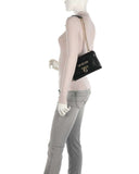 Love Moschino black handbag with chain and gold details