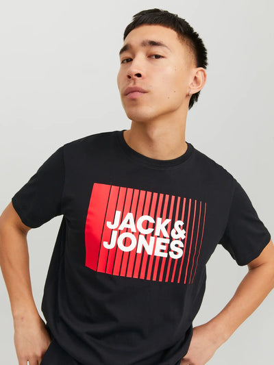 JACK &amp; JONES JUNIOR JJECORP Logo – Kurzarm-T-Shirt für Kinder (Normale Passform)