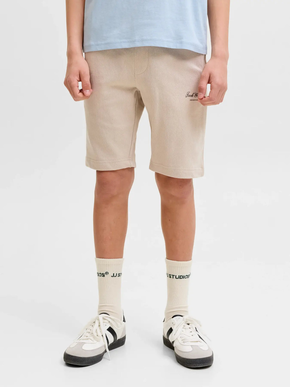 Jack & Jones Junior sweat jogger kratke hlače (Moonbeam)