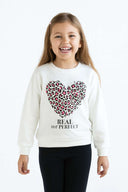 "Real not Perfect" T-shirt with heart motif - sizes 134-164