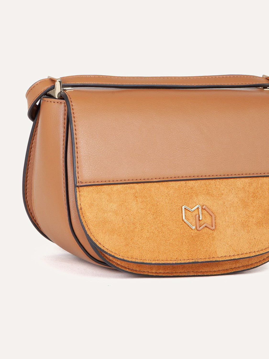 Miriade Damen-Crossbody-Tasche – braun und schwarz
