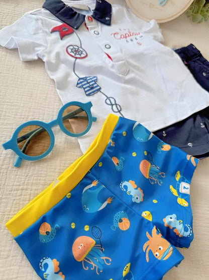 Gift set for a boy – “Captain Crew” Baby Gift Box (Size 62)