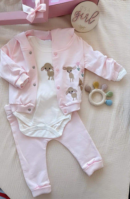 Gift package for a baby girl made of 100% cotton (Sizes 56–74)