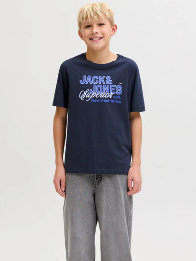 Jack & Jones Junior Bio-T-Shirt mit Pigmentprint