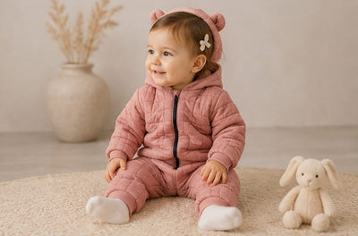 VAUVA Kapuzenoveralls für Babys und Kinder (Größen 3 Monate-2 Jahre)
