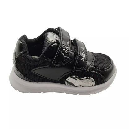 Chicco children's sports sneakers - Black with heart motif