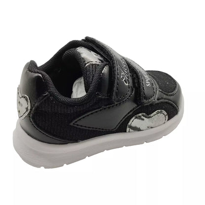 Chicco children's sports sneakers - Black with heart motif