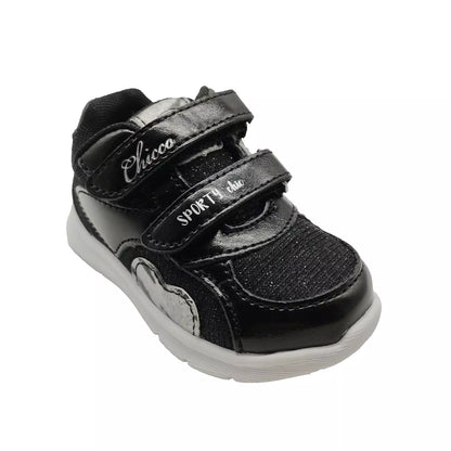 Chicco children's sports sneakers - Black with heart motif