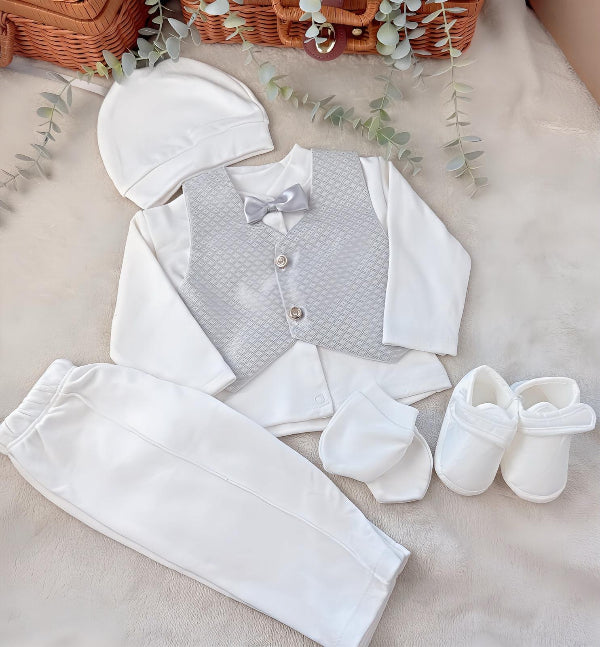 Festliches Set für die Taufe – für Jungen, 0–3 Monate