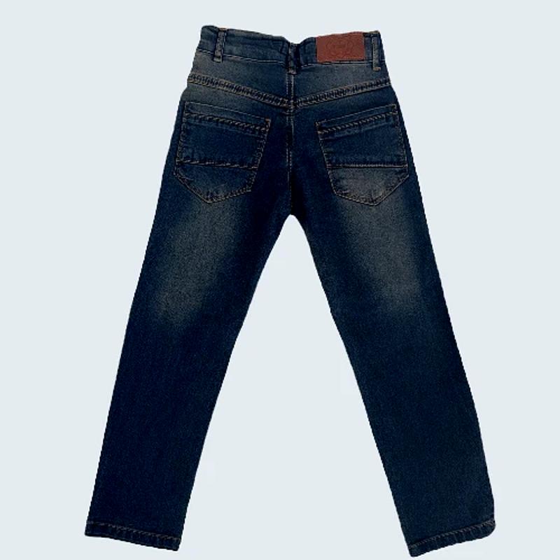 Dunkelblaue Hose aus 100 % Baumwolle